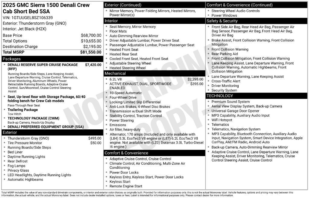 2025 GMC Sierra 1500 Denali