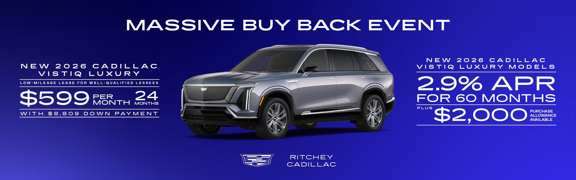 New 2026 Cadillac VISTIQ Luxury Offer