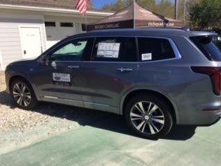 Gray Cadillac on display